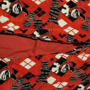 Fleece Harley Quinn winter pajama pants